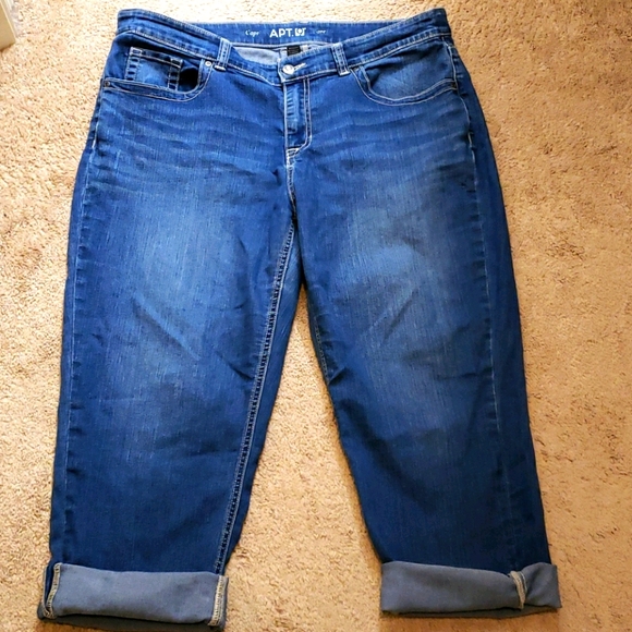 Jumpsuits | Apt 9 Womens Jean Capris 
